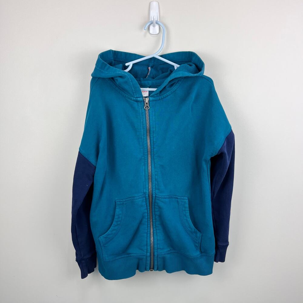 Hanna Andersson Dino Sweatshirt in French Terry Trek Teal 120 cm 6-7